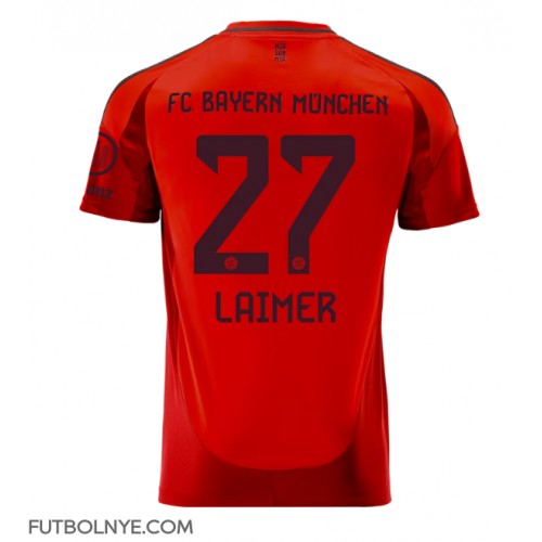 Camiseta Bayern Munich Konrad Laimer #27 Primera Equipación 2024-25 manga corta